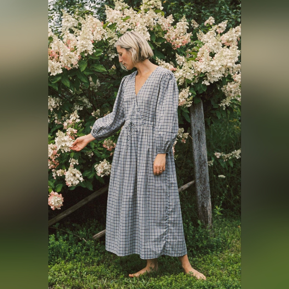 Christy Dawn Saunders Dress Slate Blue XS
